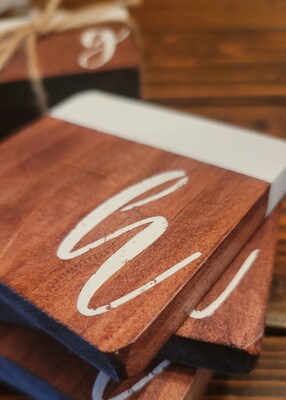 Personalized | wood |  coasters | custom gift | - image2